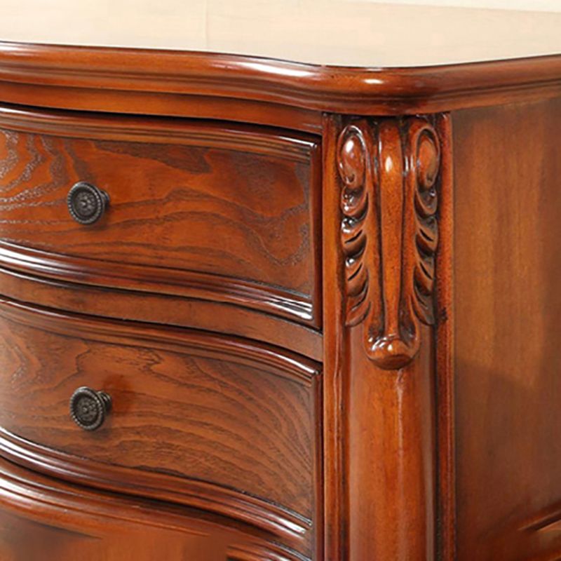 Servi TV tradizionale con cassetto di glide casa in legno in legno massiccio