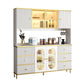 Modern Wood Dining Hutch Glass Doors Storage Cabinet with Doors for Living Room Clearhalo 'Display & China Cabinets' 'display_china_cabinets' 'furn' 'furn_display_china_cabinets' 'Furniture' 'Kitchen & Dining Furniture' 1200x1200_22e51fd5-ef25-4540-a9f2-8735e9155c04
