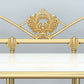 Comodino Glam con 1 ripiano, comodino con contenitori aperti e gambe, alto 21,3 pollici