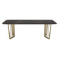 Rectangular Dining Table Set 1/2/5/7 Pieces Metal Dinette Set for Kitchen Clearhalo 'Dining Room Sets' 'Dining Tables & Seating' 'dining_room_set' 'furn' 'furn_dining_room_set' 'Furniture' 'Kitchen & Dining Furniture' 1200x1200_22e751ec-6284-4806-bcbd-91070c35d806