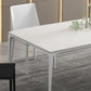 Modern Rectangle Dining Table Sintered Stone Top 4 Metal Legs Dining Room Table Clearhalo 'Dining Tables & Seating' 'Dining Tables' 'dining_table' 'furn' 'furn_dining_table' 'Furniture' 'Kitchen & Dining Furniture' 1200x1200_22e7cf08-2111-4b7f-8ed5-6a0cf8c3ab73