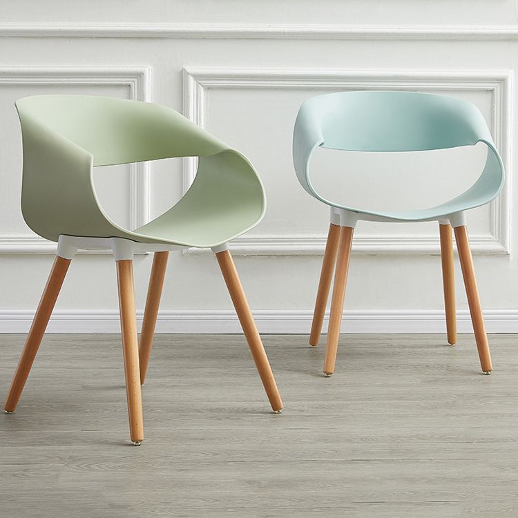 Plastic Dining Side Chairs Glam Indoor-Outdoor Chair of 18'' Wide Open Back Dining Side Chair Clearhalo ' kitchen&dining_furn' 'Dining Chairs' 'Dining Tables & Seating' 'dining_chair' 'furn' 'furn_dining_chair' 'Furniture' 'furniture_dining_chair' 'Kitchen & Dining Furniture' 'kitchen' 1200x1200_22e7dec7-27ae-4146-ab57-23f4c10a6d64