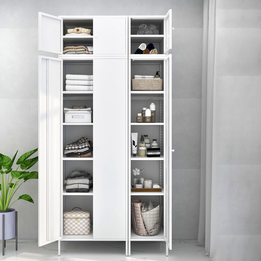 Stalen eigentijdse garderobe -armoire met benen scharnierende opbergkast