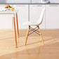 Kitchen Plastic Dining Chair Multicolor Side Chair Set with Wooden Legs Clearhalo ' kitchen&dining_furn' 'Dining Chairs' 'Dining Tables & Seating' 'dining_chair' 'Furniture' 'furniture_dining_chair' 'Kitchen & Dining Furniture' 'kitchen' 1200x1200_22ea5c34-81aa-4ba2-8151-820aef0ad188
