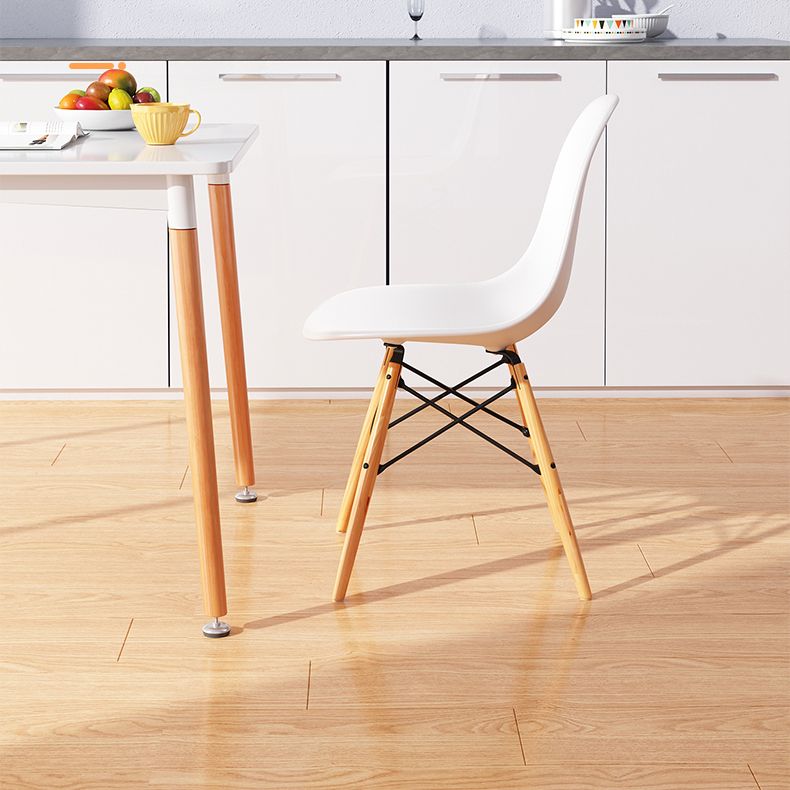 Kitchen Plastic Dining Chair Multicolor Side Chair Set with Wooden Legs Clearhalo ' kitchen&dining_furn' 'Dining Chairs' 'Dining Tables & Seating' 'dining_chair' 'Furniture' 'furniture_dining_chair' 'Kitchen & Dining Furniture' 'kitchen' 1200x1200_22ea5c34-81aa-4ba2-8151-820aef0ad188