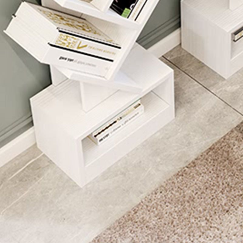 Libreria moderna in legno geometrica libreria chiusa a brunish