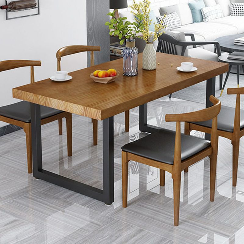 Ensemble de table à manger rectangulaire 1/2/5 PCS Pine Wood Dinette Set pour la cuisine