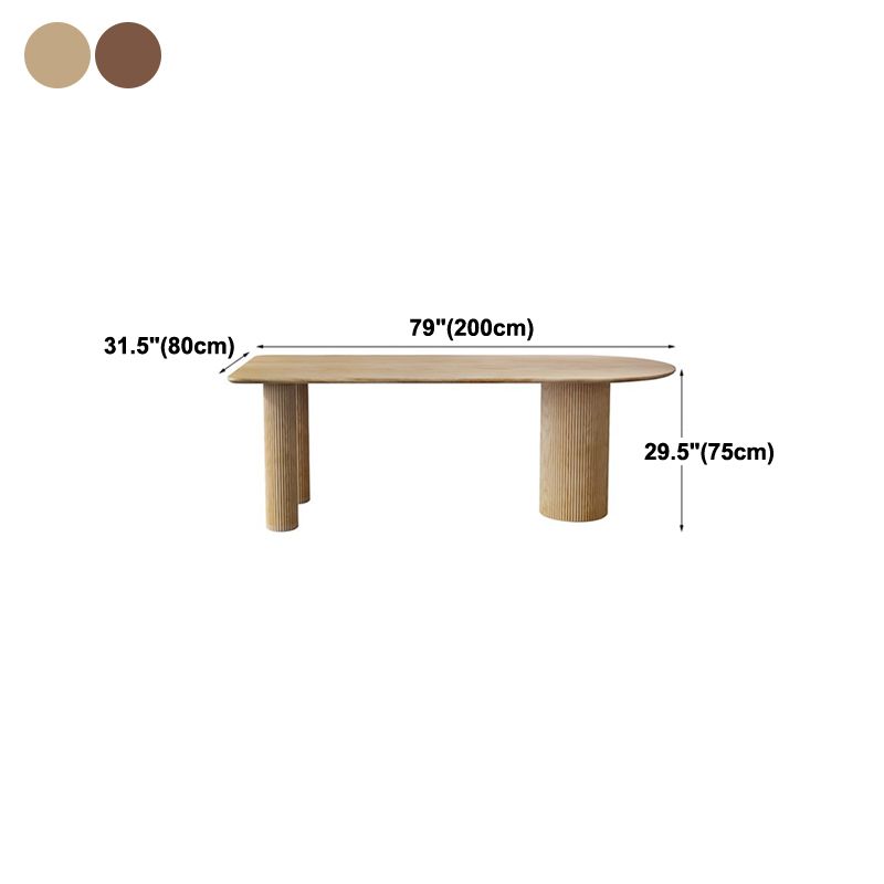 Solid Wood Free Form Dining Table Modern Pine Wood Top Table with 3 Legs Clearhalo ' dining_table' 'Dining Tables & Seating' 'Dining Tables' 'furn' 'furn_dining_table' 'Furniture' 'furniture_dining_table' 'Kitchen & Dining Furniture' 'kitchen&dining_furn' 'kitchen' 'kitchen_dining_table' 1200x1200_22ec9fe5-9c7a-46d2-b4a7-40e84a4170c0