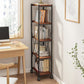 Adjustable and Metal Bookcase 11.8-inch Wide Contemporary Bookshelf
