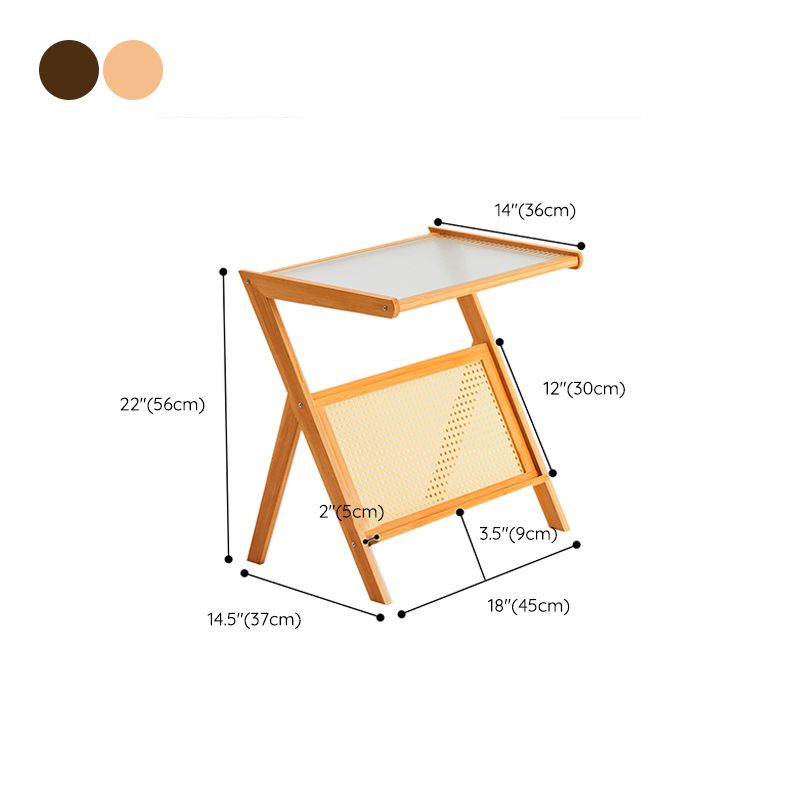 14" Wide Contemporary Corner Table Wood Storage Accent Side Table Clearhalo 'Coffee & Accent Tables' 'End & Side Tables' 'end_side_tables' 'furn' 'furn_end_side_tables' 'Furniture' 'Living Room Furniture' 1200x1200_22ed4458-cd19-411d-a1df-8fd18b6ca28d