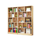 Closed Back Modern Style Bookcase Wood Bookshelf for Home Office