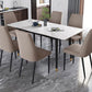 White Contemporary Rectangular and Round Easy Folding Dining Table Clearhalo 'Dining Tables & Seating' 'Dining Tables' 'dining_table' 'furn' 'furn_dining_table' 'Furniture' 'Kitchen & Dining Furniture' 1200x1200_22eec219-7d8e-4226-afb6-fb8c83e95ef8