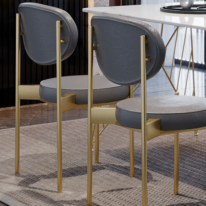 White Stone Top Dining Table Set 1/2/5 Pieces Contemporary Indoor Dinette Set Clearhalo 'Dining Room Sets' 'Dining Tables & Seating' 'dining_room_set' 'furn' 'furn_dining_room_set' 'Furniture' 'Kitchen & Dining Furniture' 1200x1200_22ef66a8-f376-41ef-b4a2-46ea91d56e0e