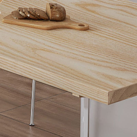 Industrial 1/2/5 Pieces Furniture Solid Wood Rectangle Dining Chairs Set in Natural Clearhalo 'Dining Room Sets' 'Dining Tables & Seating' 'dining_room_set' 'furn' 'furn_dining_room_set' 'Furniture' 'Kitchen & Dining Furniture' 1200x1200_22eff309-867b-422e-93ce-7086c4e2418f