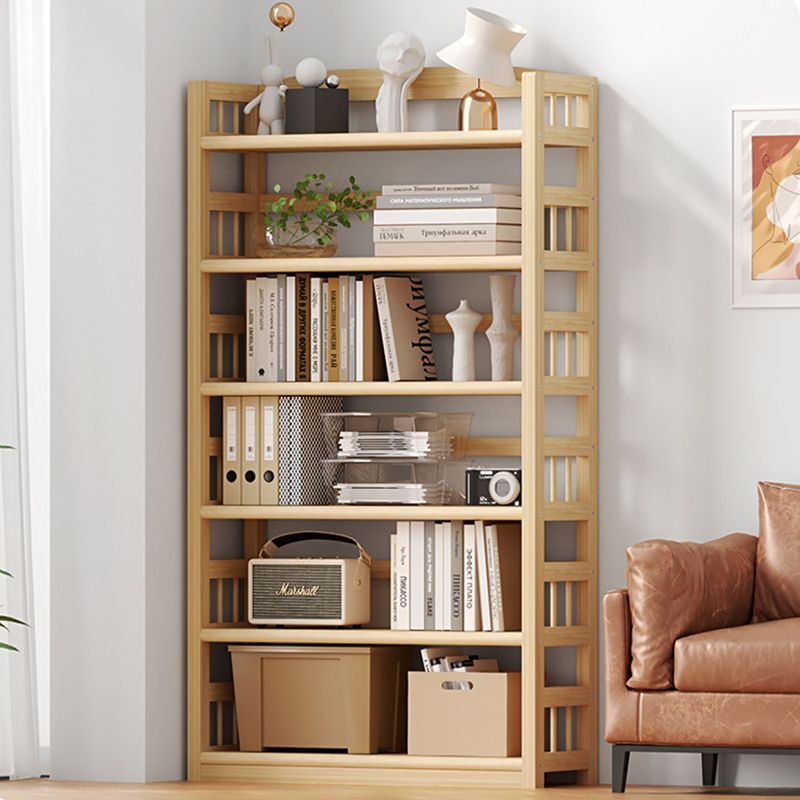 Contemporary Pine Shelf Bookcase Standard Natural Open Bookcase Clearhalo 'Bookcases' 'furn' 'furn_bookcases' 'Furniture' 'Office Furniture' 1200x1200_22f02bce-e4a9-4c0c-b1d6-58da9232e5d9
