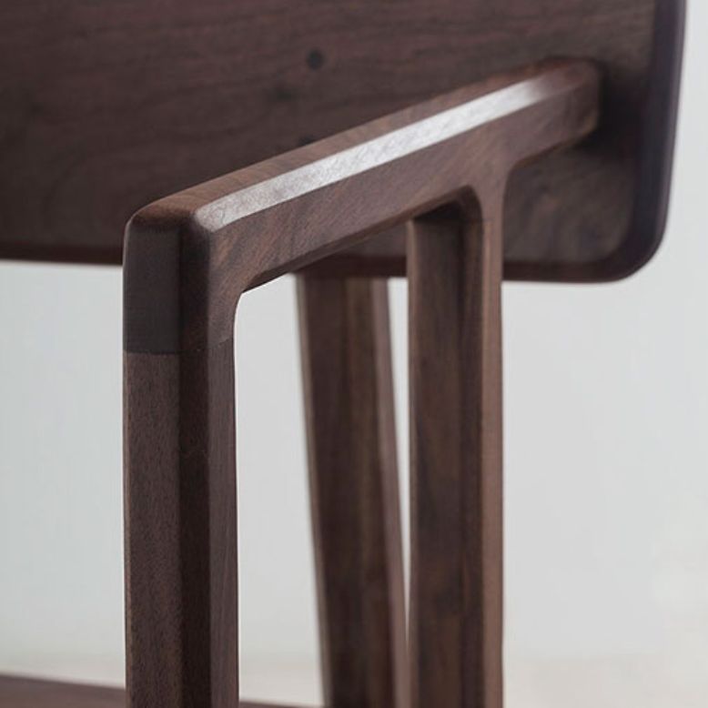 Massiver Holzarm Stuhl offener Essarm Stuhl für Esszimmer