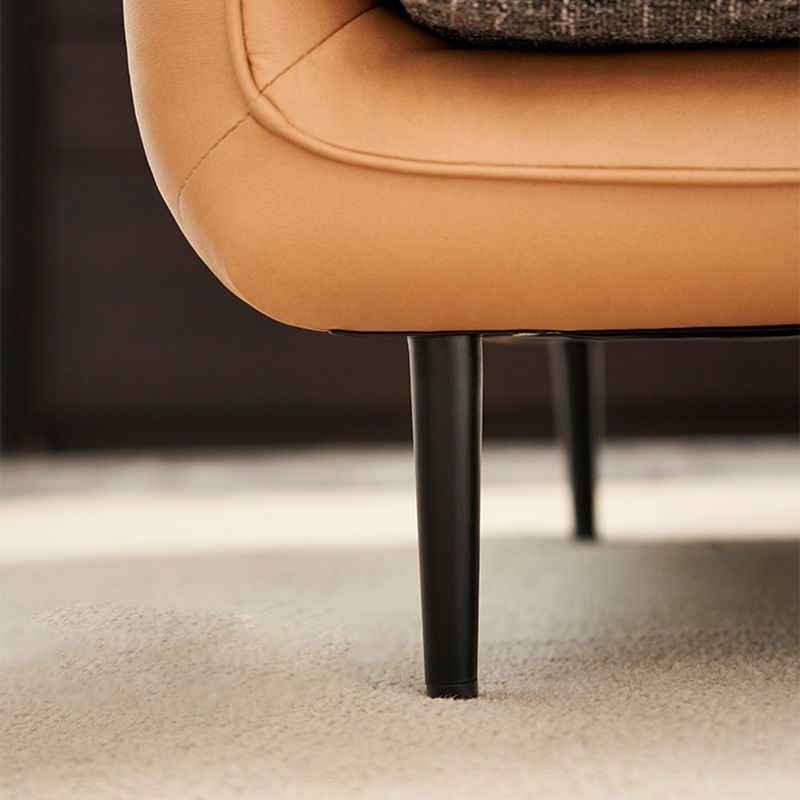 Modern Tuxedo Arm Removable Cushions Sofa with Pillows 35.43" for Living Room Clearhalo 'furn' 'furn_sectionals' 'Furniture' 'furniture_sectionals' 'kitchen' 'kitchen_sectionals' 'Living Room Furniture' 'Sectionals' 1200x1200_22f33a29-f8cb-4fc2-b479-d3702a1a7125