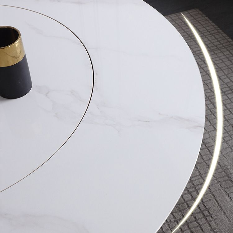 Glam 1/3/4/7 Pieces Dining Table Set with Sintered Stone Top Stainless Steel Dinette Set Clearhalo 'Dining Room Sets' 'Dining Tables & Seating' 'dining_room_set' 'furn' 'furn_dining_room_set' 'Furniture' 'furniture_dining_room_set' 'Kitchen & Dining Furniture' 'kitchen&dining_furn' 'kitchen' 1200x1200_22f6744d-c45d-47f8-ba65-b822a854e7bf