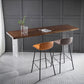 Restaurant Rectangle Wood Top Counter Table Acrylic Base Modern Bar Table Clearhalo 'Bar Furniture' 'Bar Tables' 'bar_tables' 'furn' 'furn_bar_tables' 'Furniture' 'furniture_bar_tables' 'Kitchen & Dining Furniture' 1200x1200_22f701ad-b6c9-412d-bcc2-65f0c4fa9303