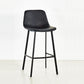 Indoor Leather Counter Chair Bucket Footrest Industrial Counter & Bar Stool
