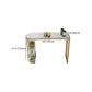 Stone Bar Dining Table Glam Bar Table with Double Pedestal for Kitchen Dining Room Clearhalo 'Bar Furniture' 'Bar Tables' 'bar_tables' 'furn' 'furn_bar_tables' 'Furniture' 'furniture_bar_tables' 'Kitchen & Dining Furniture' 1200x1200_22f8640c-00a0-43e9-b1fd-f308eb1e4be5