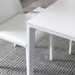 Contemporary Sintered Stone Top White Dining Table Rectangle Shape Dining Table with 4 Legs Base Clearhalo ' dining_table' 'Dining Tables & Seating' 'Dining Tables' 'Furniture' 'furniture_dining_table' 'Kitchen & Dining Furniture' 'kitchen&dining_furn' 'kitchen' 'kitchen_dining_table' 1200x1200_22f8d3a0-b74f-4806-a189-dede9e081146