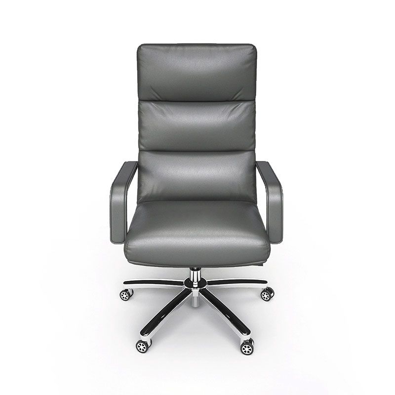 Piada di ufficio in pelle morbida per ufficio imbottito armeggiati.
