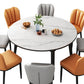 Modern Style Sintered Stone Dining Table Round Table with 4 Legs for Home Use Clearhalo ' dining_table' 'Dining Tables & Seating' 'Dining Tables' 'furn' 'furn_dining_table' 'Furniture' 'furniture_dining_table' 'Kitchen & Dining Furniture' 'kitchen&dining_furn' 'kitchen' 'kitchen_dining_table' 1200x1200_22f97ab6-0d46-4aab-9463-1c8b5006551c