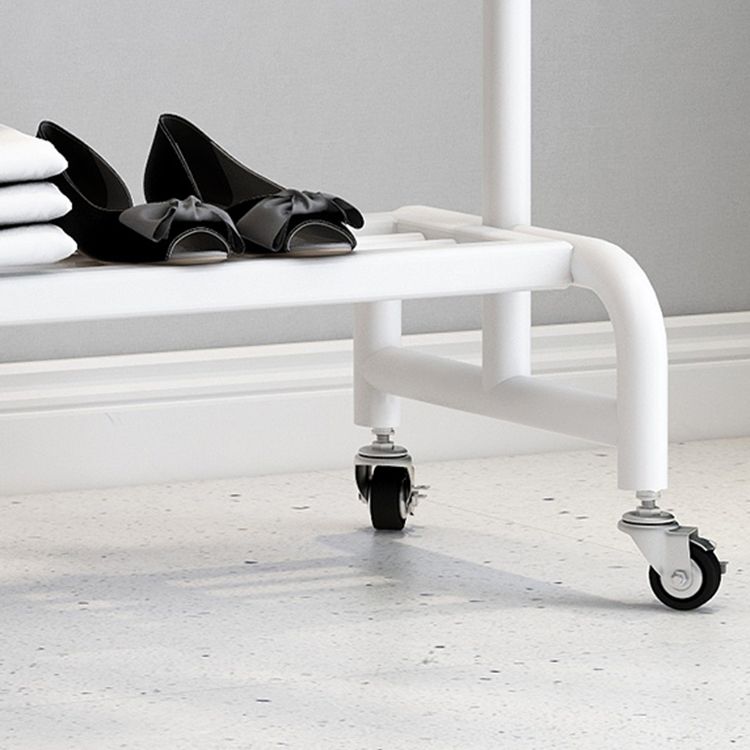 Metal Coat Hanger Hanging Metal Coat Rack Rail Entryway Kit with Shelf Clearhalo 'Entry & Mudroom Furniture' 'furn' 'furn_hall_tree_coat_racks' 'Furniture' 'Hall Trees & Coat Racks' 'hall_tree_coat_racks' 1200x1200_22fb2c5f-4983-4ef2-a7fe-918b080c491f