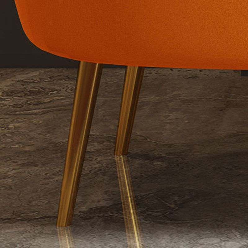 Glam Living Room Velvet Sofa Sewn Pillow Back Settee with Brass Legs Clearhalo 'Furniture' 'furniture_sofas' 'Living Room Furniture' 'Sofa' 'sofas' 1200x1200_22fb86ee-cdd0-43de-9a8a-6e5d2ed8464d