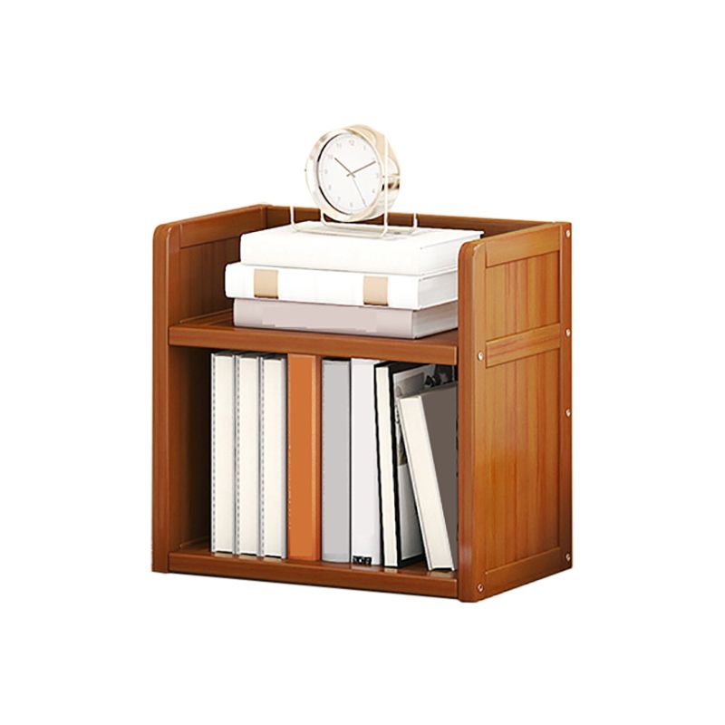 Standard Contemporary Shelf Bookcase Bamboo Open Bookcase for Office