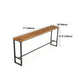 Solid Wood Bar Table Brown Industrial Bar Dining Table with Trestle Base Clearhalo 'Bar Furniture' 'Bar Tables' 'bar_tables' 'furn' 'furn_bar_tables' 'Furniture' 'furniture_bar_tables' 'Kitchen & Dining Furniture' 1200x1200_22fc2ef4-391c-4f8a-a3c8-d24ce63793c1