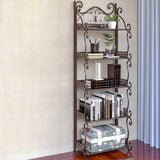 Glam Style Bookcase Shelf Open Back Bookcase for Study Room and Office Clearhalo 'Bookcases' 'furn' 'furn_bookcases' 'Furniture' 'furniture_bookcases' 'Office Furniture' 1200x1200_22fc3fce-2226-43bb-a2c5-dd769d3493cf