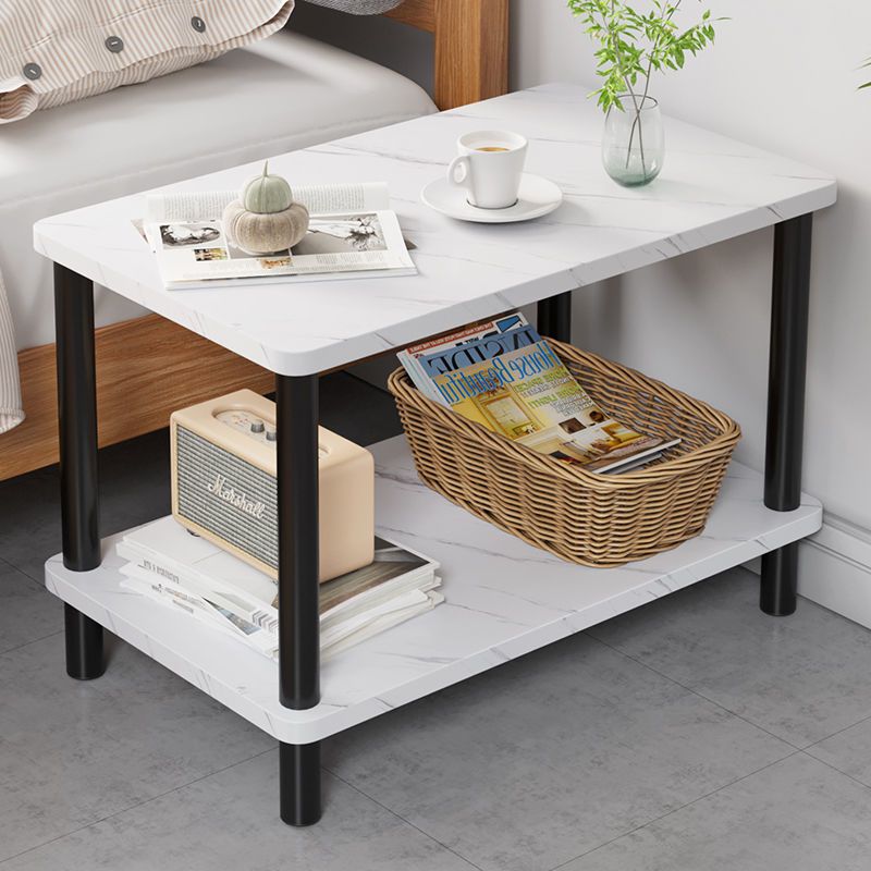 Scandinavian Open Storage Accent Table Nightstand 21" Tall with Legs Clearhalo 'Bedroom Furniture' 'furn' 'furn_night_stand' 'Furniture' 'night_stand' 'Nightstands' 1200x1200_22fe4c90-498a-4ca2-aa51-fd6dec10e953