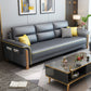 Modern Faux Leather Flared Arm Sofa with Tight Back for Living Room, Apartment Clearhalo 'furn' 'furn_sofas' 'Furniture' 'furniture_sofas' 'kitchen' 'kitchen_sofas' 'Living Room Furniture' 'Sofa' 'sofas' 1200x1200_22fea1d4-d9bb-46e2-8353-d89426b58902