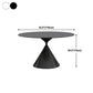 Sintered Stone Home Dining Table Modern Dining Room Table with Pedestal Base Clearhalo 'Dining Tables & Seating' 'Dining Tables' 'dining_table' 'furn' 'furn_dining_table' 'Furniture' 'Kitchen & Dining Furniture' 1200x1200_23006d44-4ed0-4206-b0a8-d5f0a8d2160b