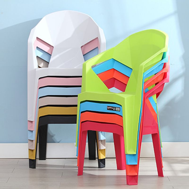 Contemporary Style Dining Chair Plastic Dining Arm Side Chairs for Kitchen (Set of 4) Clearhalo ' kitchen&dining_furn' 'Dining Chairs' 'Dining Tables & Seating' 'dining_chair' 'furn' 'furn_dining_chair' 'Furniture' 'furniture_dining_chair' 'Kitchen & Dining Furniture' 'kitchen' 1200x1200_2301b821-3650-4161-a538-0fa28246f60c