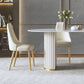 Glam Sintered Stone White Dining Table Oval Standard Dining Table for Kitchen Clearhalo ' dining_table' 'Dining Tables & Seating' 'Dining Tables' 'furn' 'furn_dining_table' 'Furniture' 'furniture_dining_table' 'Kitchen & Dining Furniture' 'kitchen&dining_furn' 'kitchen' 'kitchen_dining_table' 1200x1200_2305dfb0-4edb-4aca-8e0e-8934063dfb7c