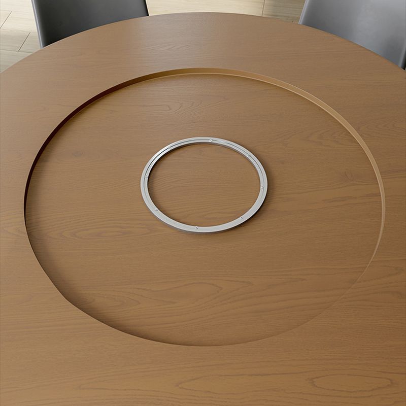 Set di tavoli da pranzo moderni 1/3/4/5 pezzi e sedie da pranzo in legno massiccio rotondo