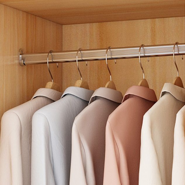 Wooden Frame Wardrobe Freestanding Wardrobe Armoire with Shelves and Clothes Rail Clearhalo 'Armoires & Wardrobes' 'armoires_wardrobes' 'Bedroom Furniture' 'furn' 'furn_armoires_wardrobes' 'Furniture' 1200x1200_23095995-128c-4bd4-b10b-8f0f36237014