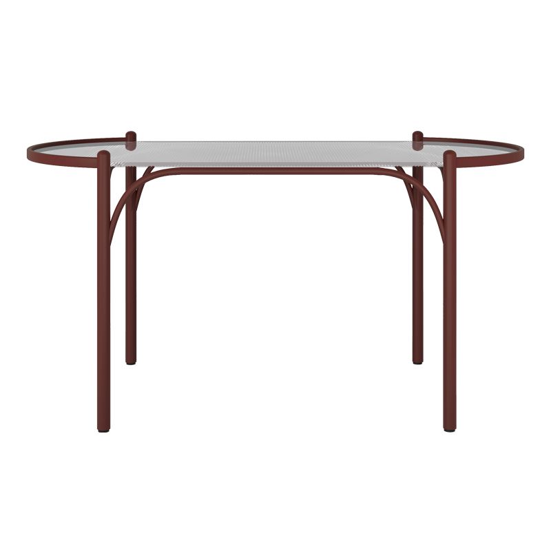 Modern Tempered Glass Dining Table for Restaurant Oval Indoor Table with 4 Legs Clearhalo ' dining_table' 'Dining Tables & Seating' 'Dining Tables' 'furn' 'furn_dining_table' 'Furniture' 'furniture_dining_table' 'Kitchen & Dining Furniture' 'kitchen&dining_furn' 'kitchen' 'kitchen_dining_table' 1200x1200_2309e6cf-c28f-493e-a339-b59c63ea61b2