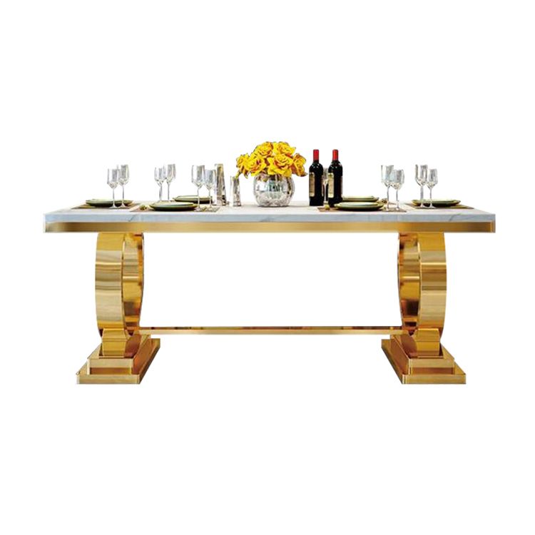 Traditional Luxury Marble Dining Table Rectangle Table with Gold Metal Base Clearhalo ' dining_table' 'Dining Tables & Seating' 'Dining Tables' 'furn' 'furn_dining_table' 'Furniture' 'furniture_dining_table' 'Kitchen & Dining Furniture' 'kitchen&dining_furn' 'kitchen' 'kitchen_dining_table' 1200x1200_230a7fc7-24ba-47f0-af93-a007a3282f6d