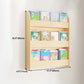 Contemporary Style Bookshelf Solid Wood Wall Mounted Bookcase for Home Office Clearhalo 'Bookcases' 'furn' 'furn_bookcases' 'Furniture' 'furniture_bookcases' 'kitchen' 'kitchen_bookcases' 'Living Room Furniture' 'Office Furniture' 1200x1200_230aa2f6-445d-47a4-99dc-7bead6680bac