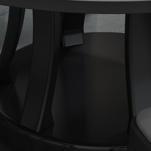 Contemporary Sintered Stone Round Dining Table Standard Kitchen Dining Table with Pedestal Base Clearhalo ' dining_table' 'Dining Tables & Seating' 'Dining Tables' 'furn' 'furn_dining_table' 'Furniture' 'furniture_dining_table' 'Kitchen & Dining Furniture' 'kitchen&dining_furn' 'kitchen' 'kitchen_dining_table' 1200x1200_230aef5c-5479-4322-ba58-c0c35b13ce17