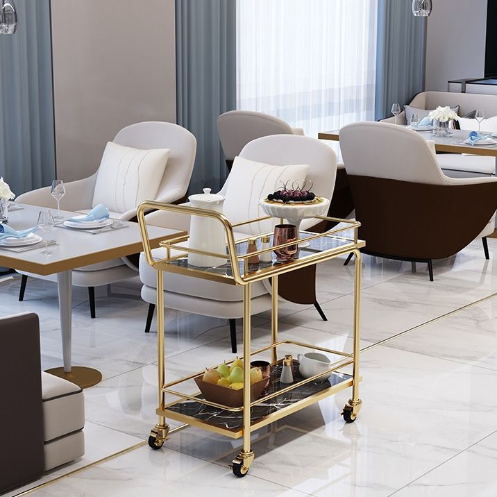 34.65" High Rolling Contemporary Prep Table Stone Prep Table for Restaurant