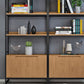 Etagere Metal Bookshelf Natural Shelf Bookcase for Study Room
