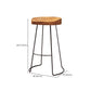 Modern Solid Wood Dining Stools Armless Bar Stools with Metal Base Clearhalo 'Bar Furniture' 'Bar Stools' 'bar_stools' 'furn' 'furn_bar_stools' 'Furniture' 'Kitchen & Dining Furniture' 1200x1200_23105de6-a3fb-447a-98f6-5eb7313bbe59