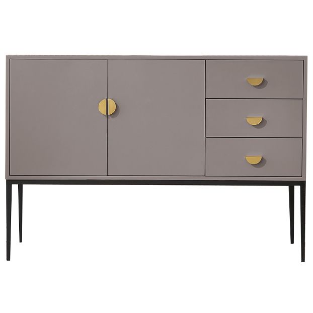 3-Drawer Engineered Wood Sideboard Glam Cabinets Credenza for Living Room Clearhalo 'buffet_sideboard' 'Buffets & Sideboards' 'furn' 'furn_buffet_sideboard' 'Furniture' 'furniture_buffet_sideboard' 'Kitchen & Dining Furniture' 1200x1200_2310b4a9-aa5b-450f-9770-15e415b1dbb5