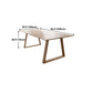 Solid Wood Contemporary Rectangular Table Wood Top Table with Sled Base Clearhalo ' dining_table' 'Dining Tables & Seating' 'Dining Tables' 'furn' 'furn_dining_table' 'Furniture' 'furniture_dining_table' 'Kitchen & Dining Furniture' 'kitchen&dining_furn' 'kitchen' 'kitchen_dining_table' 1200x1200_231191de-08ef-4c41-8447-d19ef4a23d2e