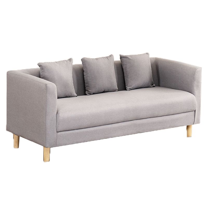 Faux Leather 3-seater  Sofa Tuxedo Arm Stain Resistant 23.62" Wide